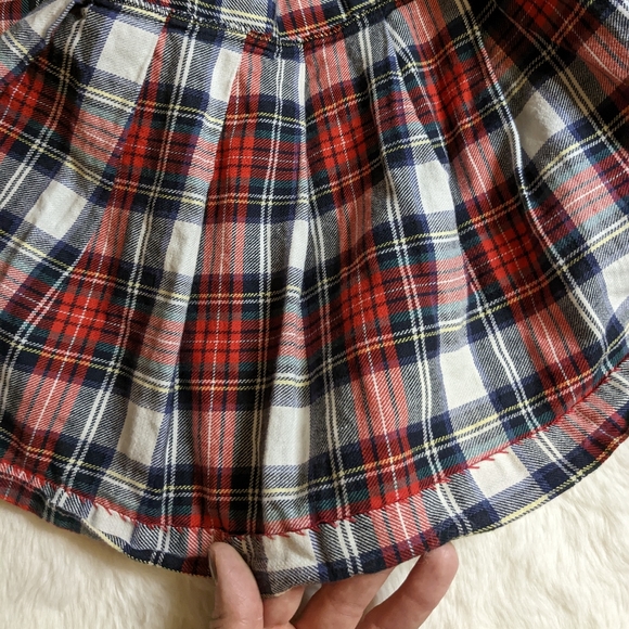 MINIWAVES Vintage USA Tartan Plaid Mini Skirt with Buckle Youth Girls' 6 - Picture 4 of 7